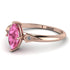 Marquise Pink Moissanite Geometrical Engagement Ring - Reese No. 802